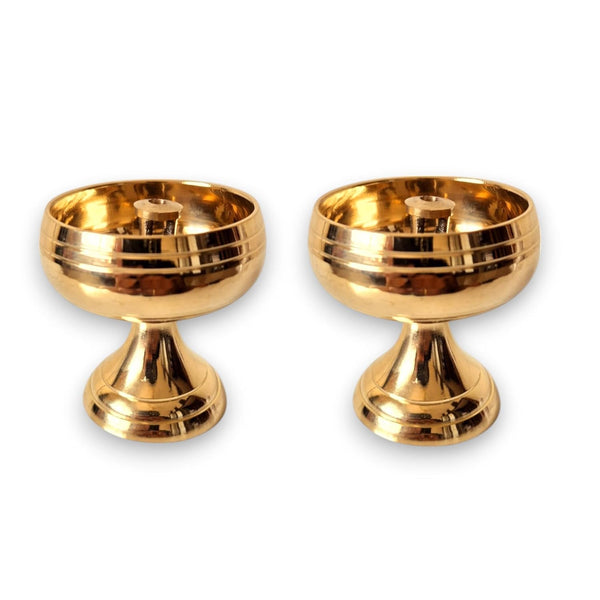 Premium Brass Kuber Diya(set of 2)