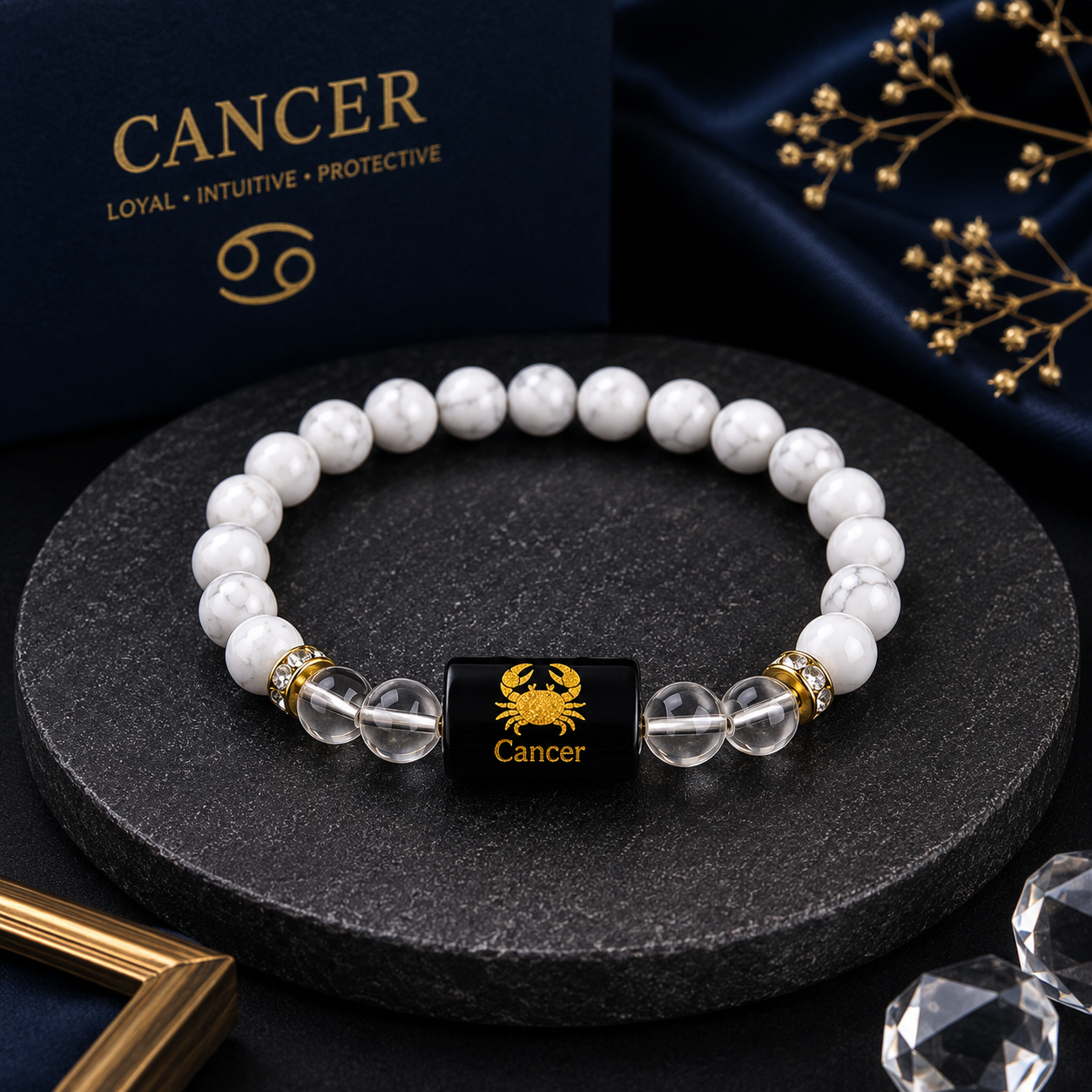 Cancer (कर्क) Zodiac Bracelet – Emotional Balance & Protection