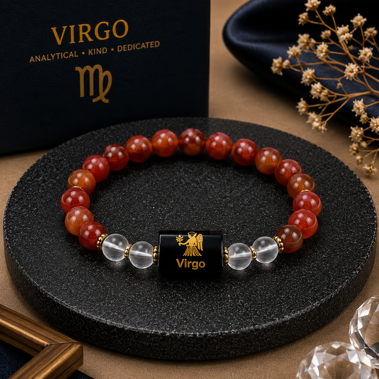 Virgo (कन्या) Zodiac Bracelet – Focus, Growth & Positive Energy