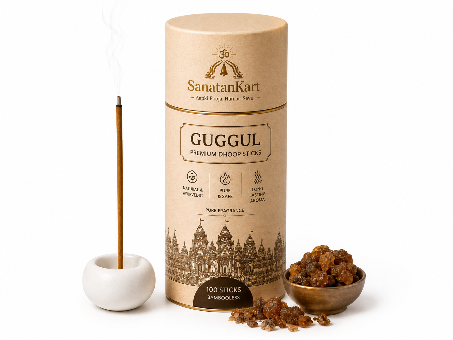 Guggal incense stick (Bambooless)