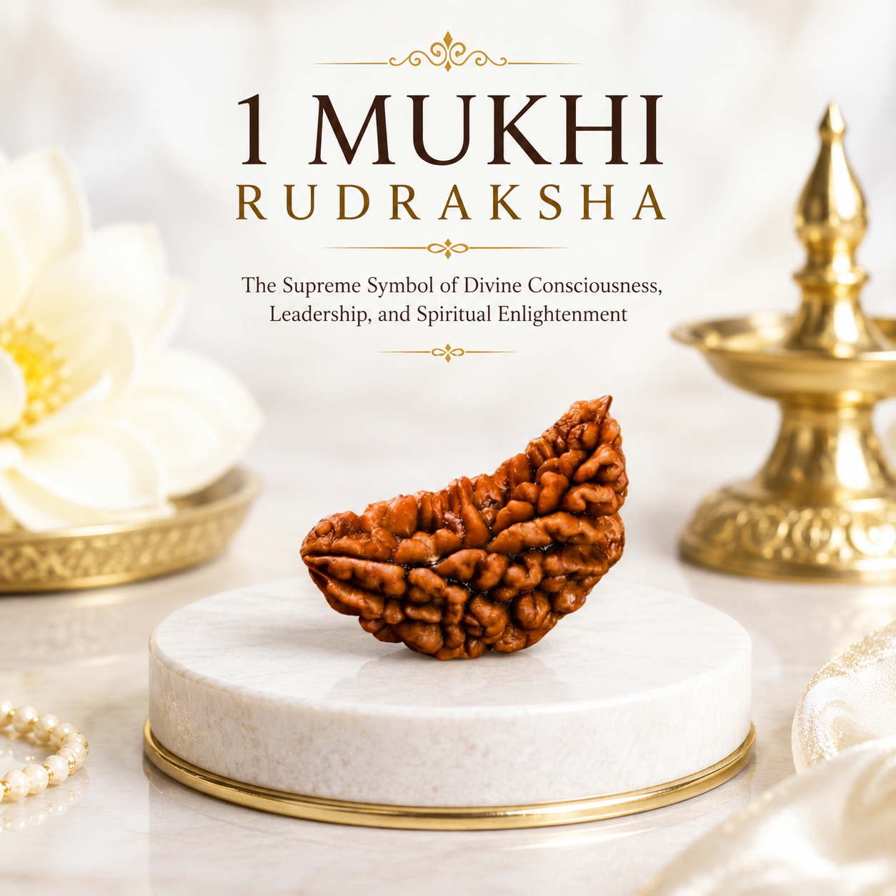 Original 1 Mukhi Rudraksha (Ek Mukhi)
