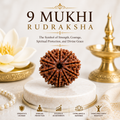 9 Mukhi Rudraksha | Natural Divine Rudraksha Bead for Strength & Divine Protection