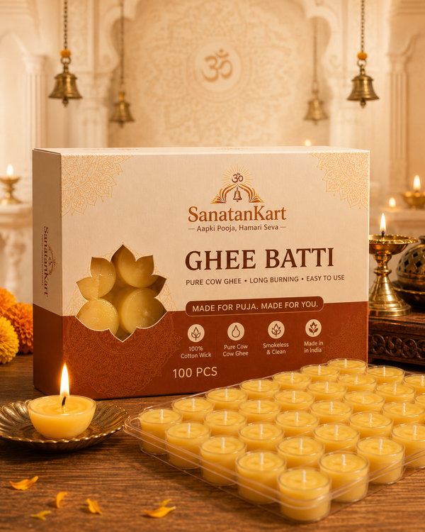 Ghee Diya Batti For Puja Aarti | 30 Min Burning | 100% Wax Free