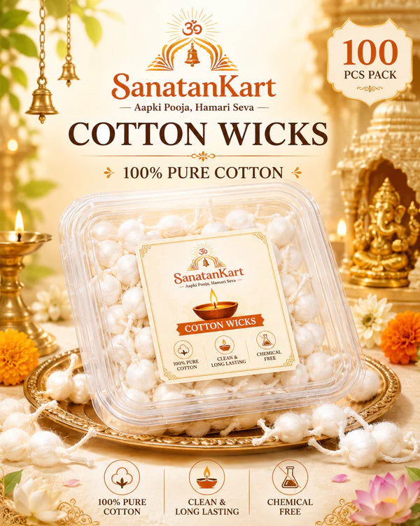 Round Cotton Wicks - Gol Diya Batti(Pack of 100 pcs