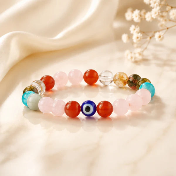 Pregnancy Crystal Bracelet | Garbh Sukh Bracelet | 100% Natural Healing Crystal Bracelet for Expecting Mothers
