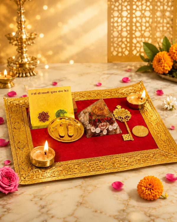 Shree Dhan Lakshmi Puja Combo Kit|Premium Wealth & Prosperity Spiritual Set