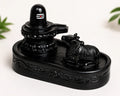 Divine Shivling & Nandi Idols - Tilak Marble Shivling with Nandi Maharaj Idol Statue