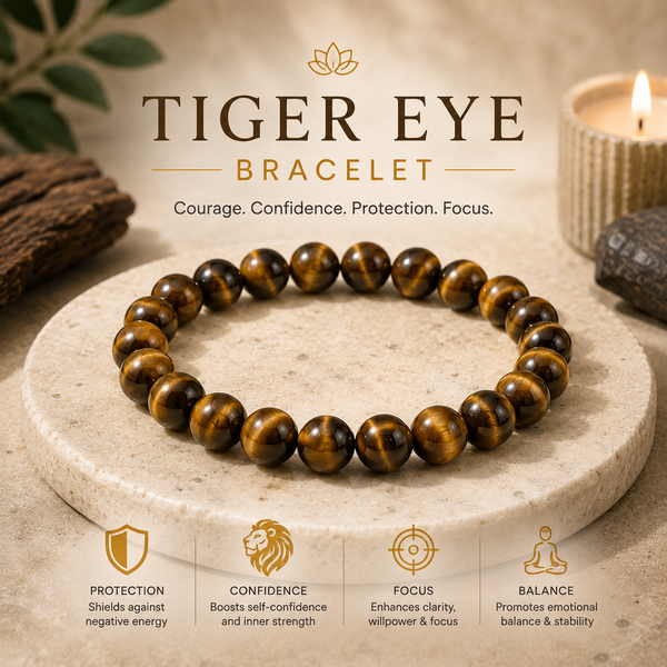 Tiger Eye Courage Stone Bracelet