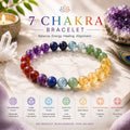 7 Chakra Crystal Bracelet | 100% Natural Healing Gemstone Bracelet for Balance, Meditation & Yoga