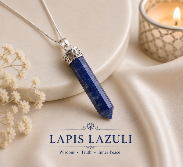 Certified Lapis Lazuli Pendant Necklace