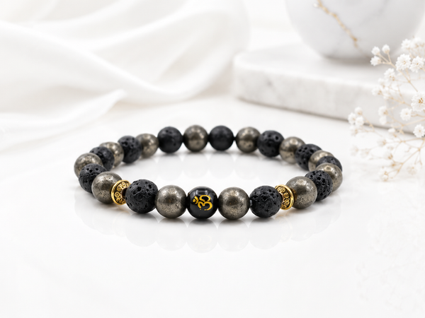 Wealth OM Pyrite Bracelet