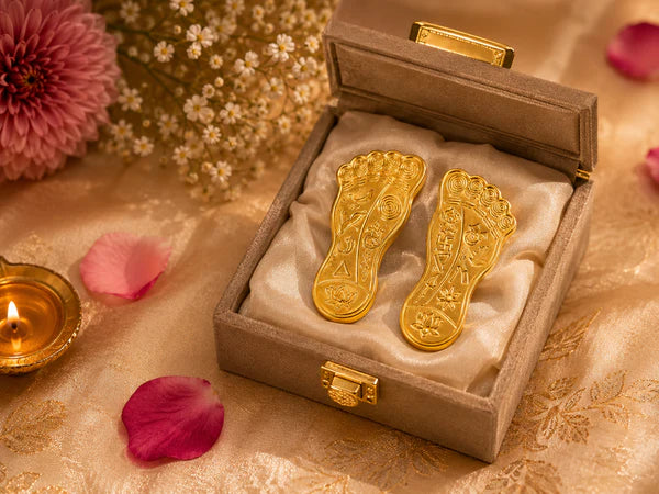 Shree Lakshmi Charan Paduka (Pair) with Premium Gift Box