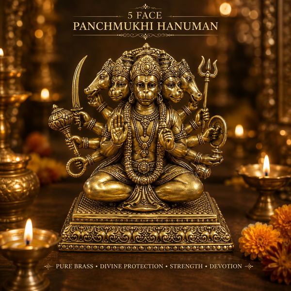 Five Face Panchmukhi Hanuman Statue