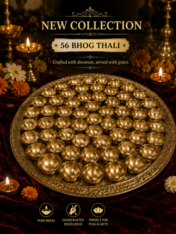 56 Bhog Pooja Thali Decorative Plate