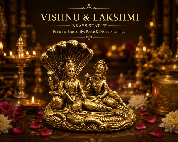 Brass Lakshmi Narayana Vishnu Ido