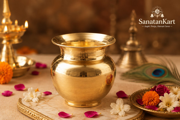 Traditional Pure Brass Pooja Kalash Lota