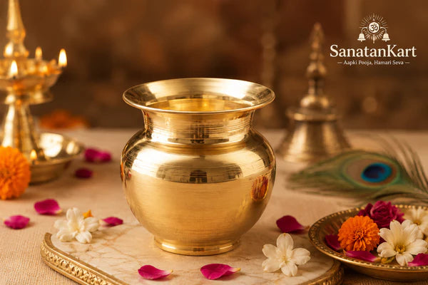 Traditional Pure Brass Pooja Kalash Lota