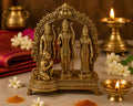 Premium Pure Brass Ram Darbar Idol | Shri Ram Parivar Murti for Home Mandir