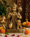 Premium Pure Brass Hanuman Ji Murti | Divine Bajrangbali Idol for Home Mandir