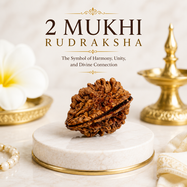 2 Mukhi Lab Tested Certified Rudraksha