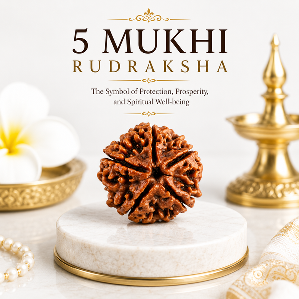 5 Mukhi Lab Tested Certified Nepali Rudraksha
