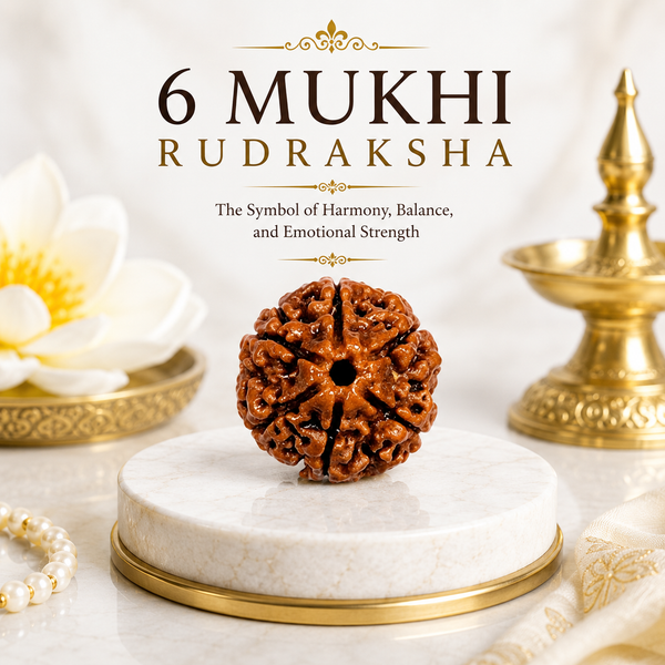 6 Mukhi Lab Tested Certified Nepali Rudraksha