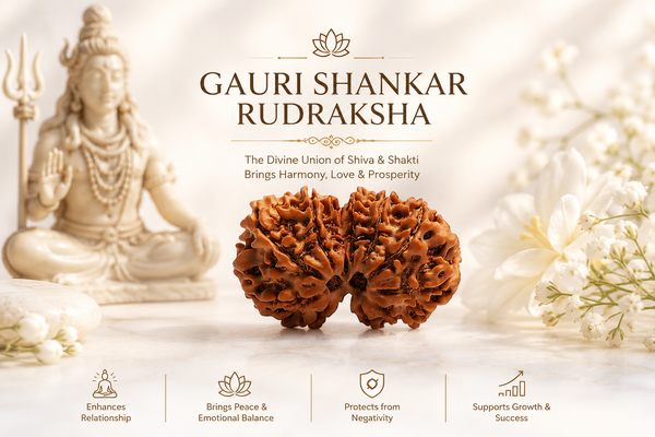 Natural Gauri Shankar Rudraksha